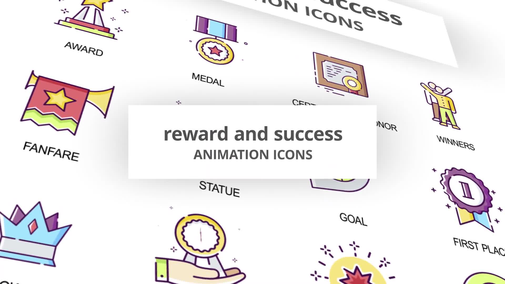 Reward & Success Animation Icons Videohive 29201913 After Effects Image 1