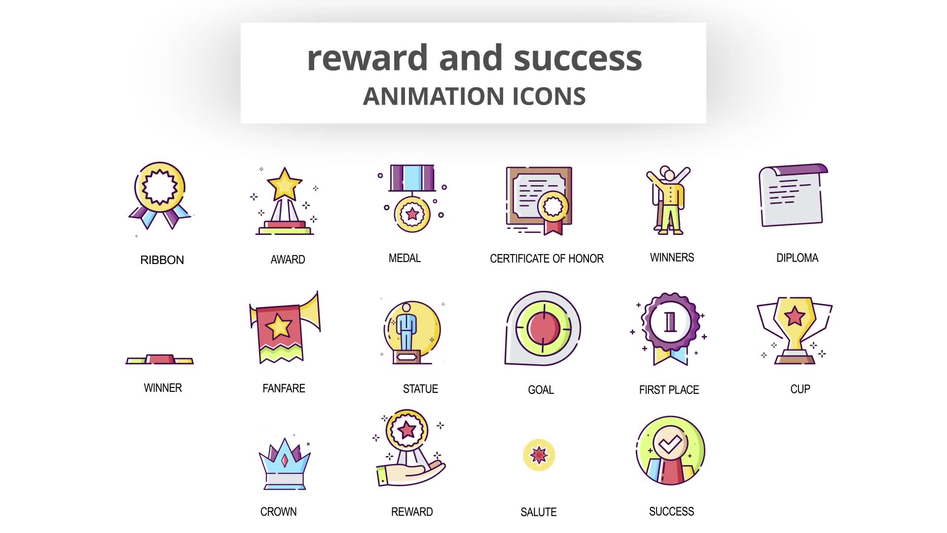 Reward & Success Animation Icons Videohive 29201913 After Effects Image 6