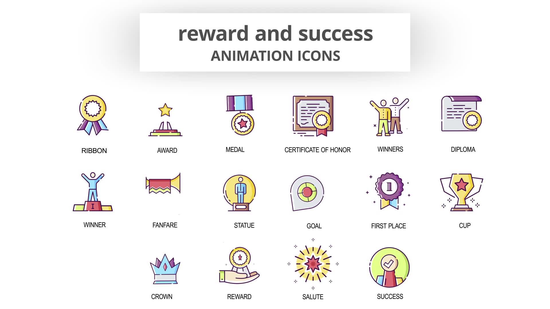 Reward & Success Animation Icons Videohive 29201913 After Effects Image 7