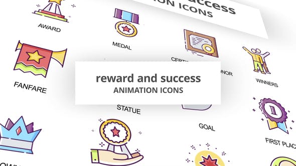 Reward & Success Animation Icons - Videohive 29201913 Download