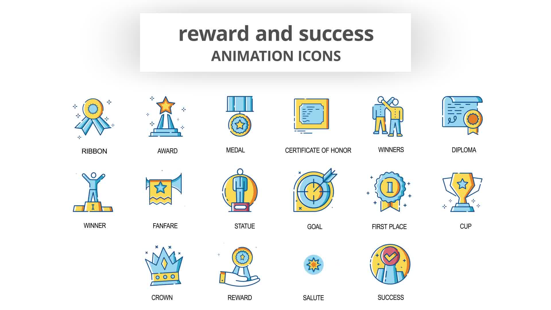 Reward & Success Animation Icons Videohive 30260998 After Effects Image 10