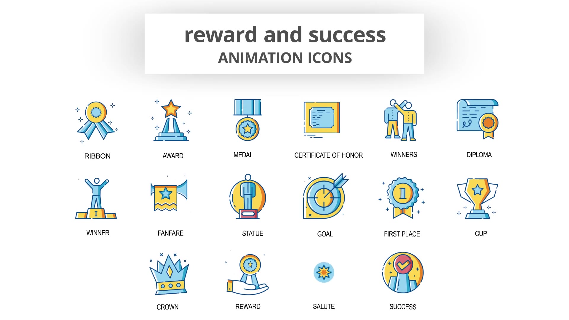 Reward & Success Animation Icons Videohive 30260998 After Effects Image 5