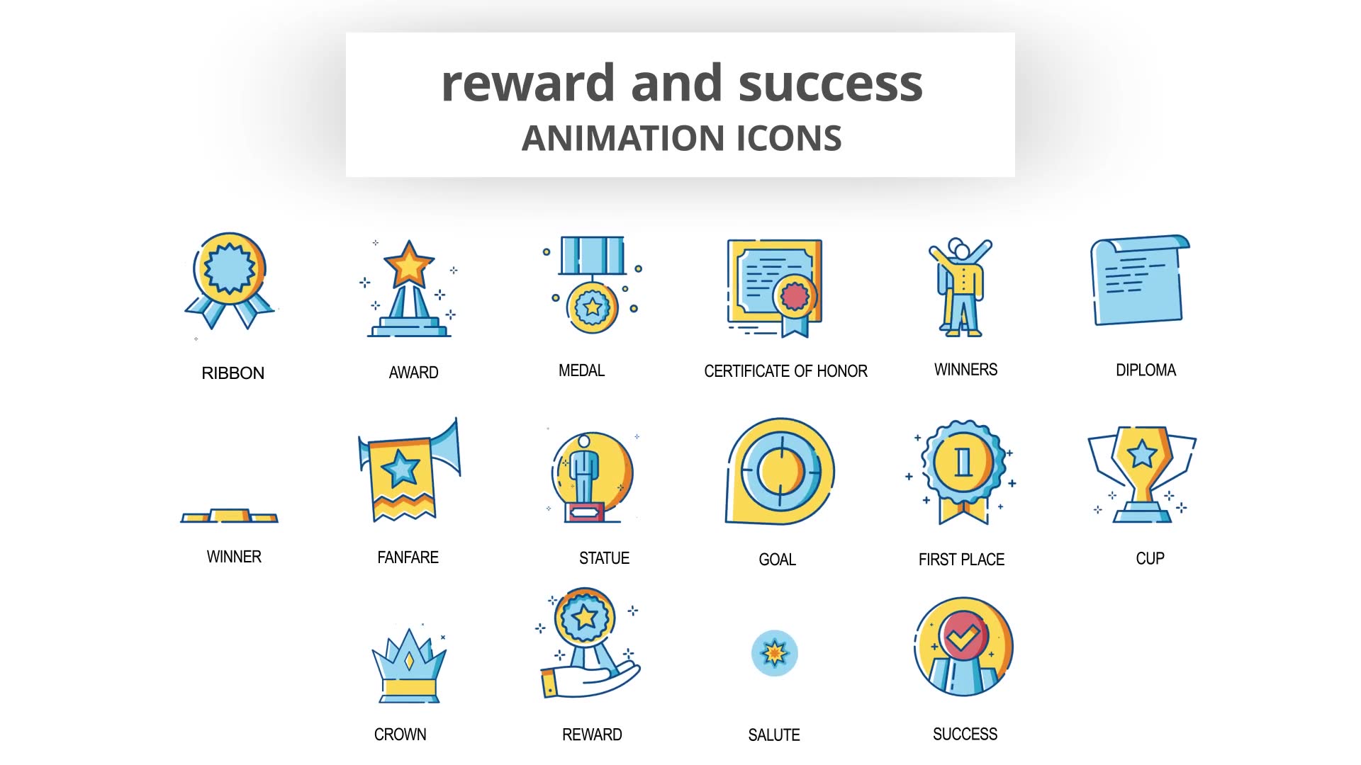 Reward & Success Animation Icons Videohive 30260998 After Effects Image 6