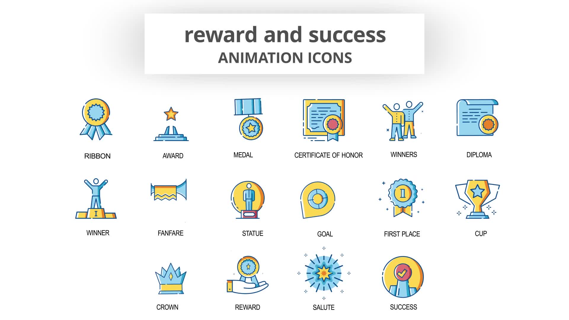 Reward & Success Animation Icons Videohive 30260998 After Effects Image 7