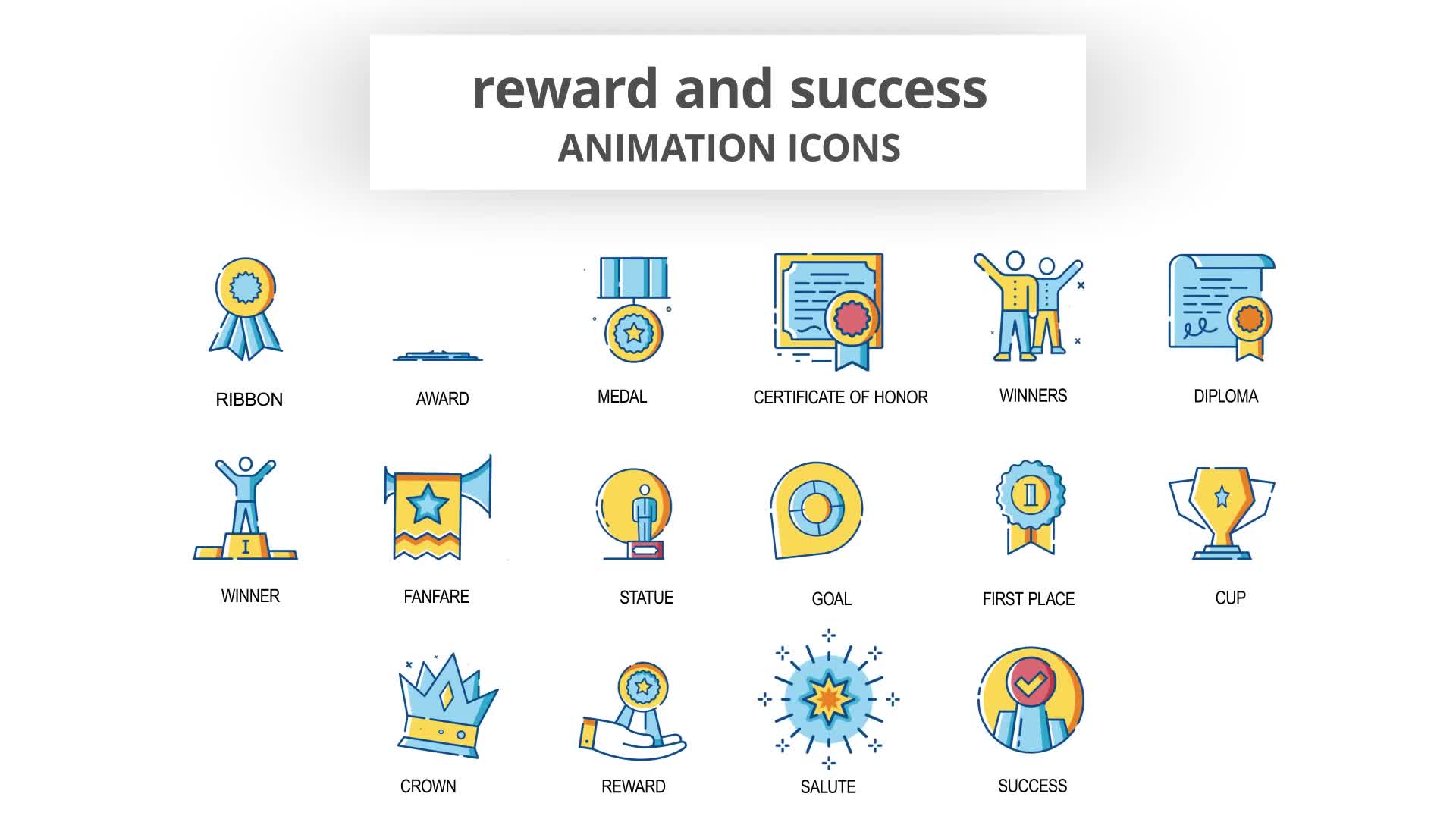 Reward & Success Animation Icons Videohive 30260998 After Effects Image 8