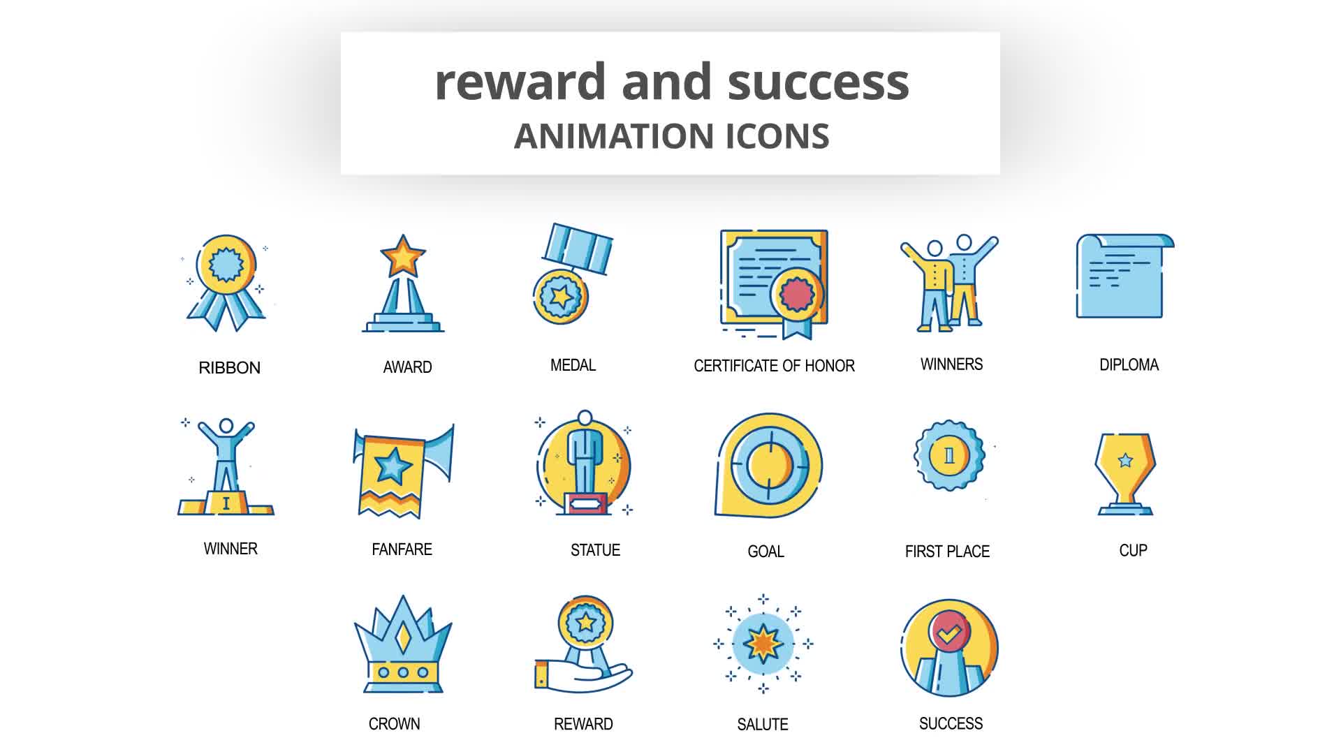 Reward & Success Animation Icons Videohive 30260998 After Effects Image 9