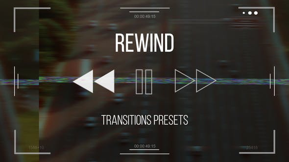 Rewind Transitions presets - 31458015 Videohive Download