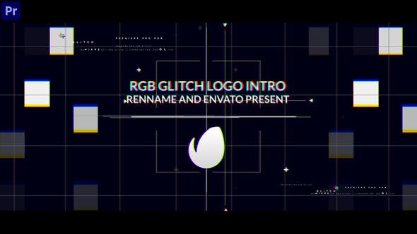 RGB Glitch Logo Intro - 32222817 Download Videohive