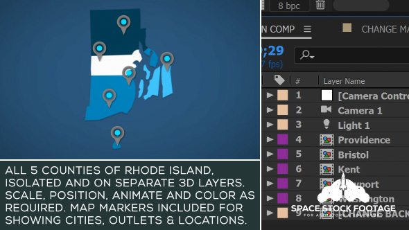 Rhode Island Map Kit - Download Videohive 20876366