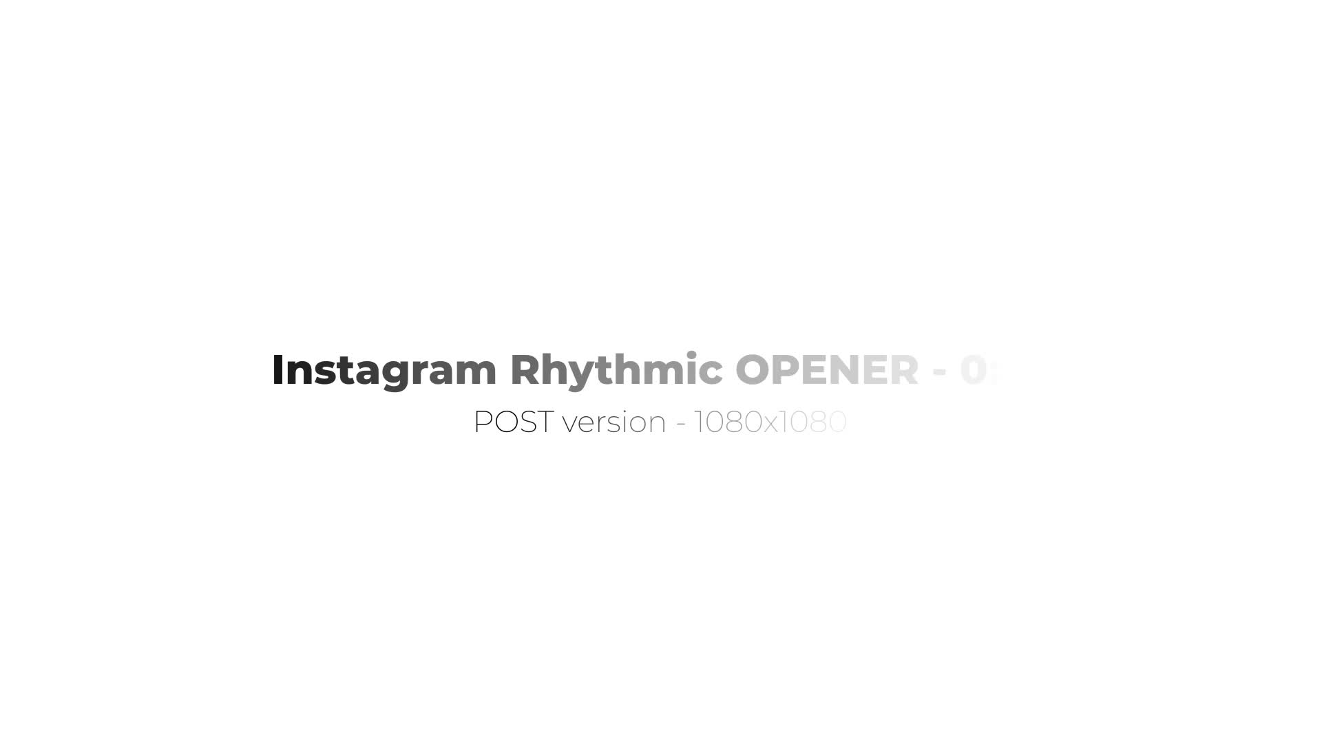 Rhythmic Opener Instagram Post Videohive 37979170 After Effects Image 1