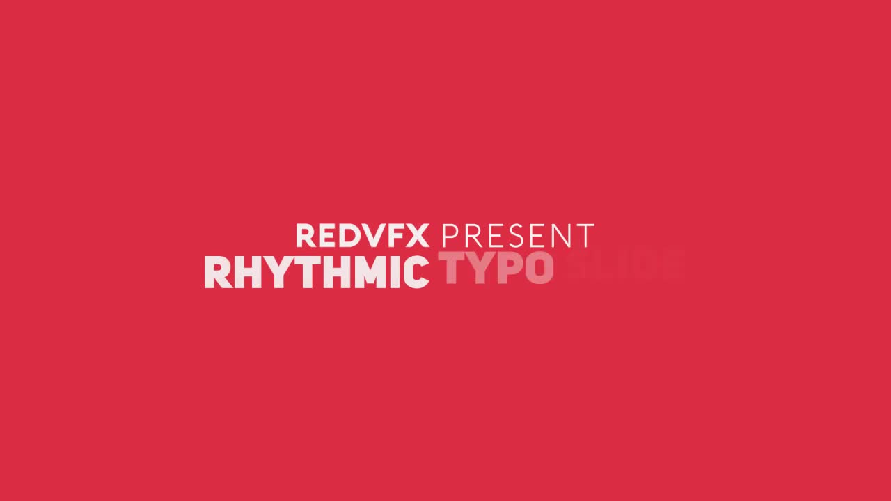 Rhythmic Typo Slide Videohive 23310567 After Effects Image 1