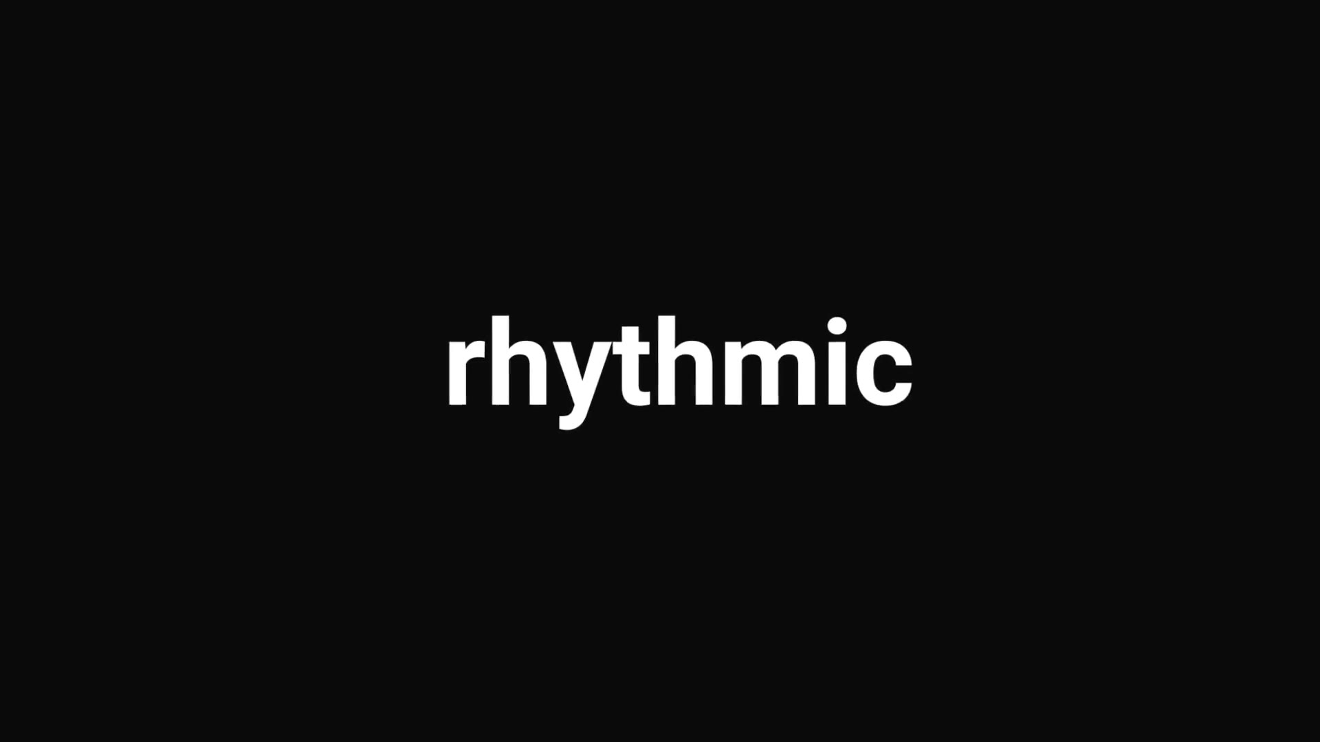 Rhythmic Typography - Download Videohive 20073159