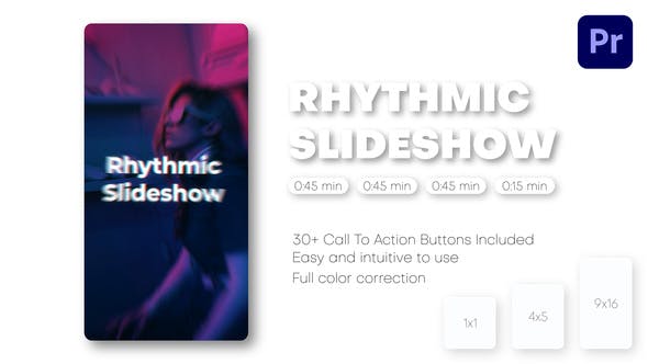 Rhythmic Vertical Slideshow Instagram Reels, TikTok Post, Short