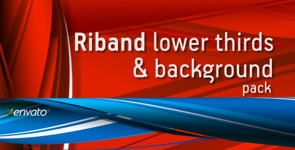 RIBAND lower thirds & background pack - 124822 Videohive Download