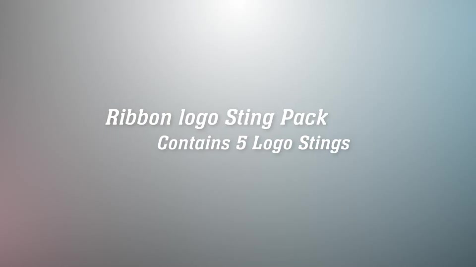 Ribbon Logo Sting Pack Videohive 16965617 After Effects Image 3
