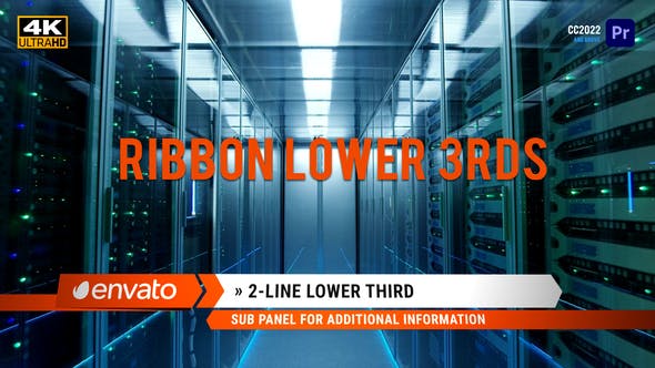 Ribbon Lower 3rds | MOGRT for Premiere Pro - Download Videohive 35255548