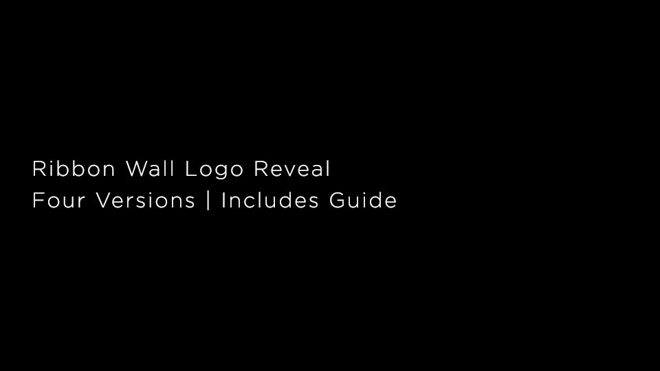 Ribbon Wall Logo Reveal - Download Videohive 9788815