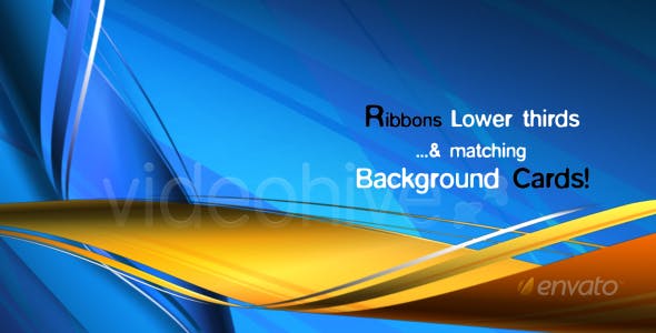 RIBBONS Lower third & Background COMBO - 122867 Videohive Download