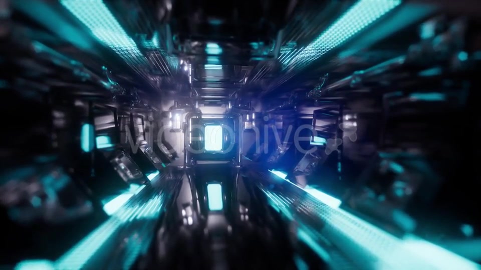 Ride in a Spaceship Tunnel - Download Videohive 21441021