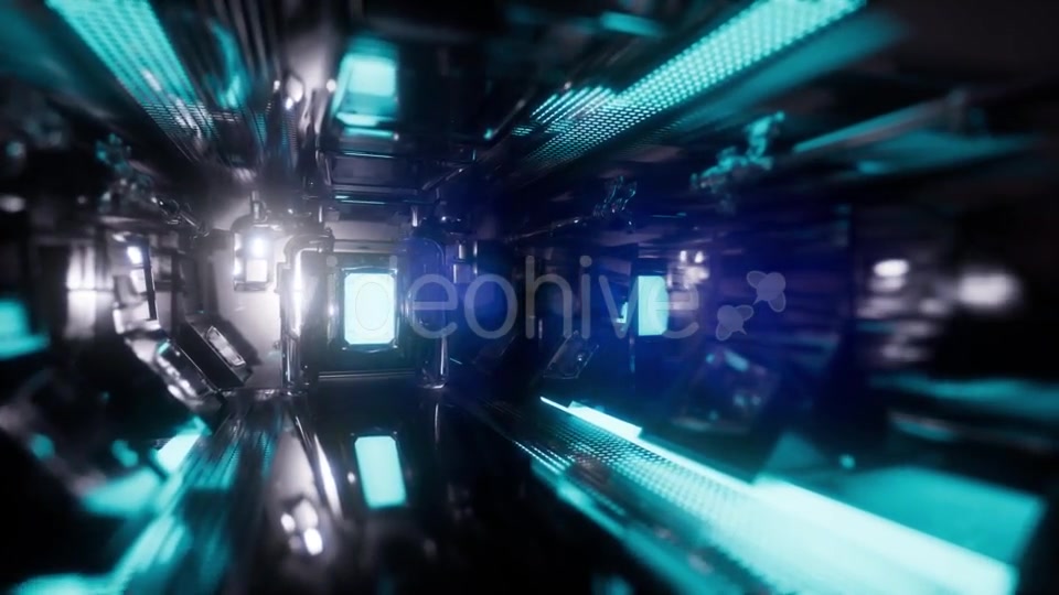 Ride in a Spaceship Tunnel - Download Videohive 21441021