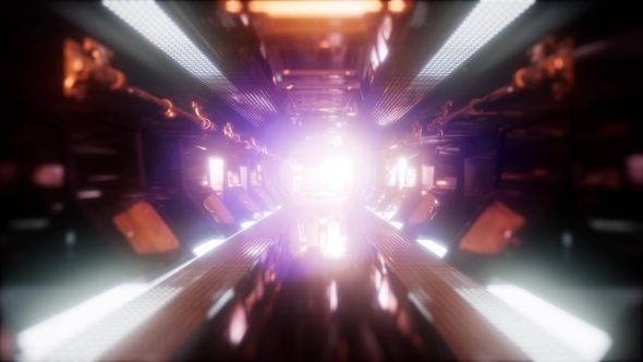 Ride in a Spaceship Tunnel - Download Videohive 21535598
