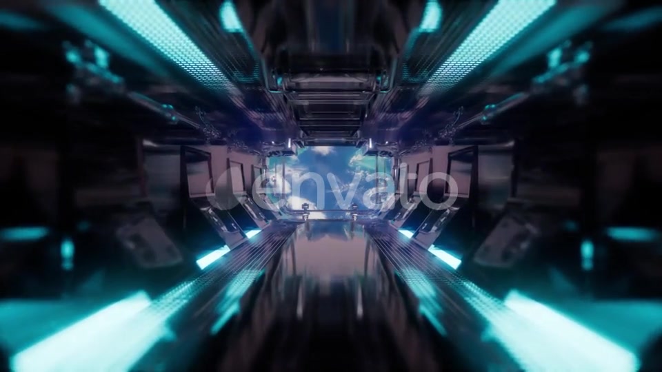 Ride in a Spaceship Tunnel - Download Videohive 21593329