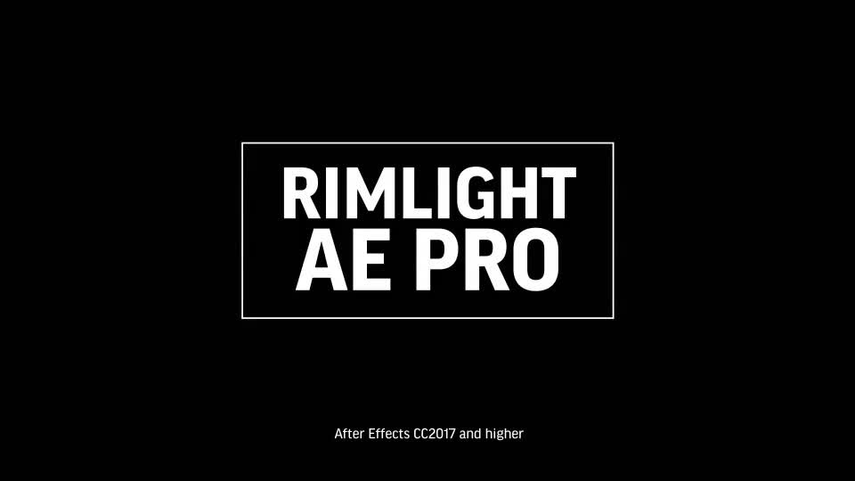 Rim Light AE Pro Videohive 33510128 After Effects Image 1