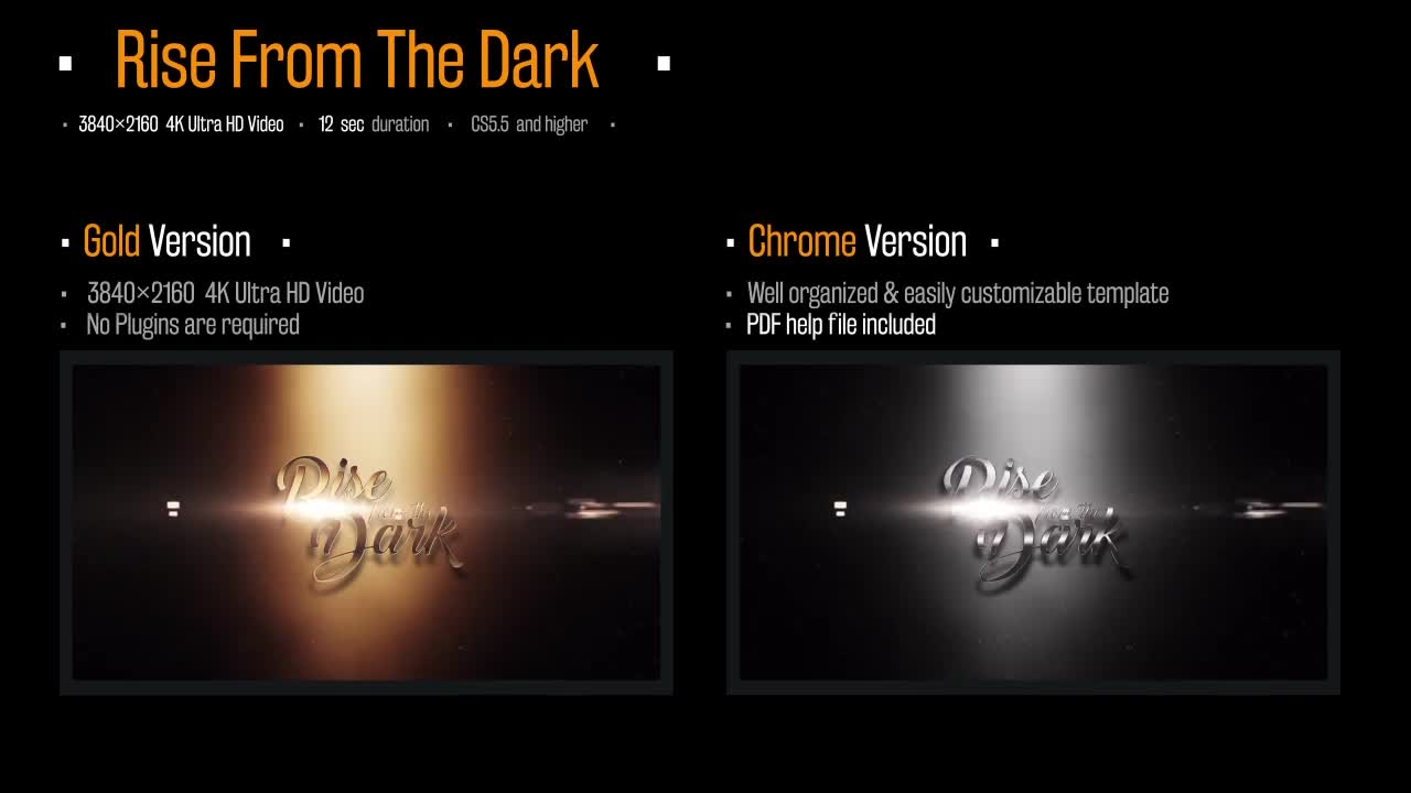 Rise From The Dark Videohive 21762132 After Effects Image 1