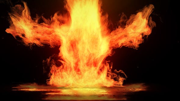 Rising Fire Logo Reveal - Videohive 38915581 Download