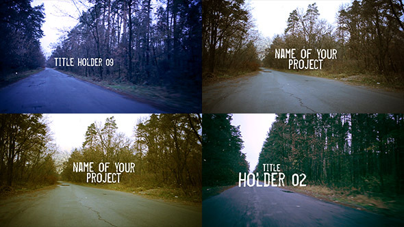 Road Forest Motion Title - Download Videohive 10506666