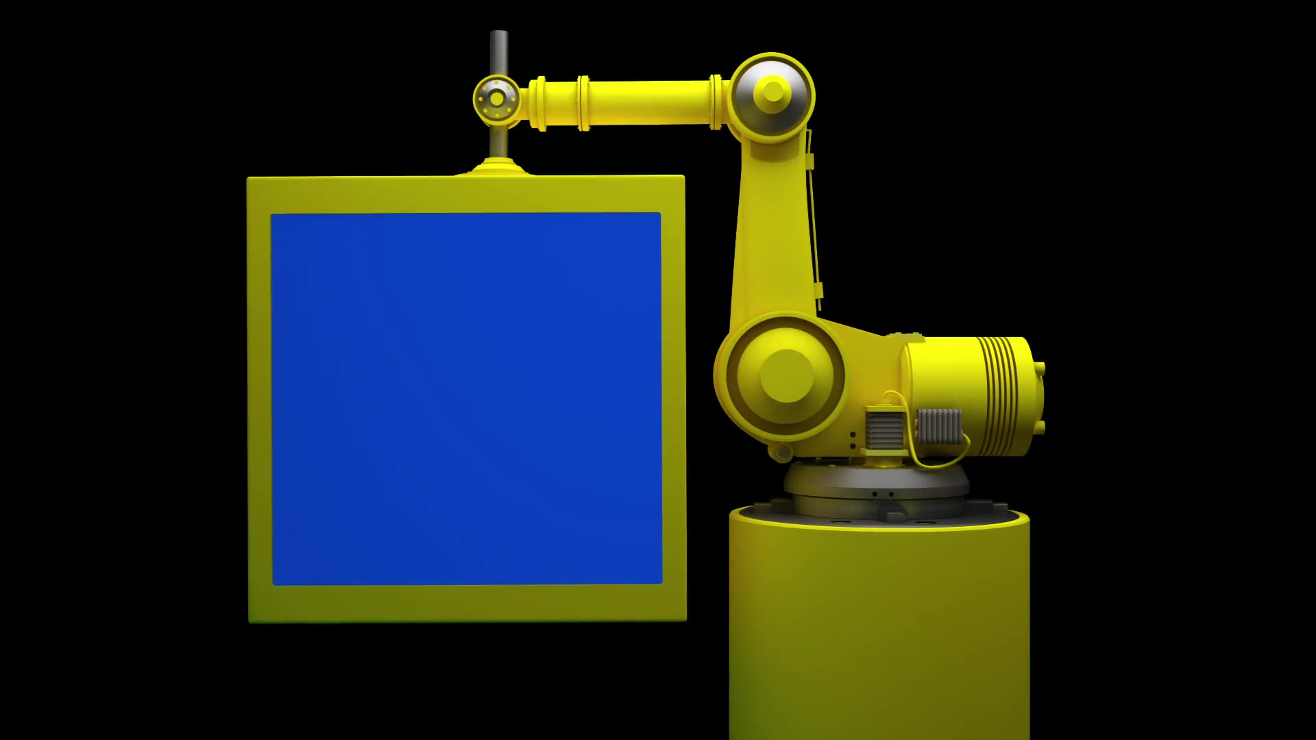 Robot and Monitor With Blue Screen  - Download Videohive 10735494