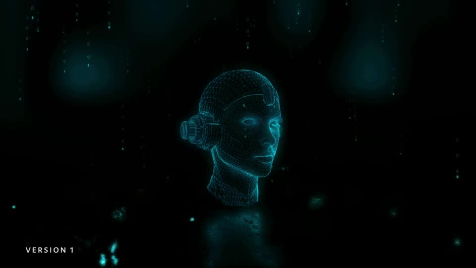 Robotic Head Hologram Opener Videohive 35412583 After Effects Image 1