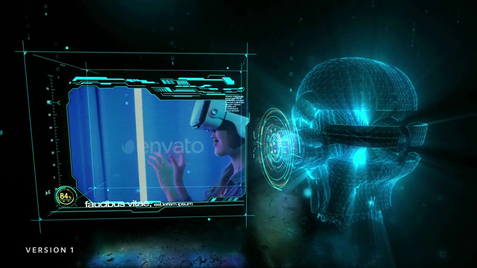 Robotic Head Hologram Opener Videohive 35412583 After Effects Image 4