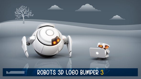 Robots 3D Logo Bumper III - Download Videohive 29745554