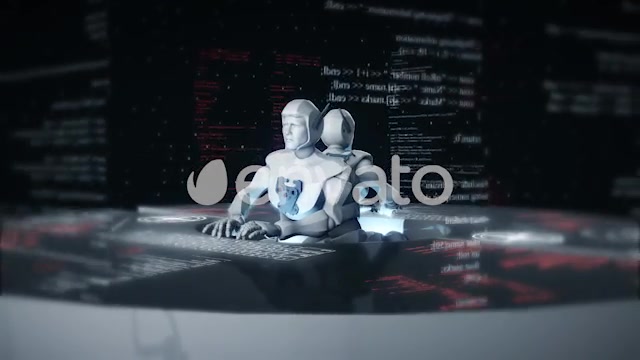 Robots With Artificial Intelligence Working Together And Solving Problems - Download Videohive 22103586