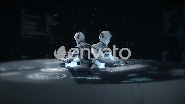 Robots With Artificial Intelligence Working Together And Solving Problems - Download Videohive 22103586