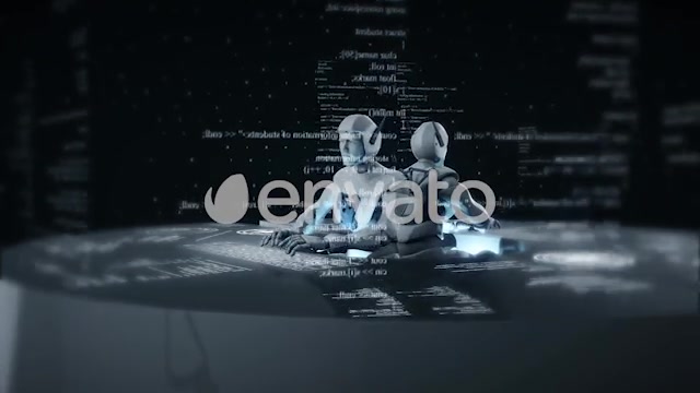 Robots With Artificial Intelligence Working Together And Solving Problems - Download Videohive 22103586