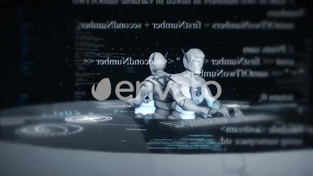 Robots With Artificial Intelligence Working Together And Solving Problems - Download Videohive 22103586