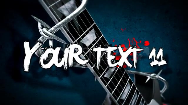 Rock Guitar Text Opener - Download Videohive 3735860