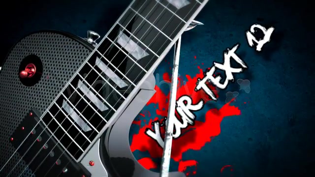 Rock Guitar Text Opener - Download Videohive 3735860