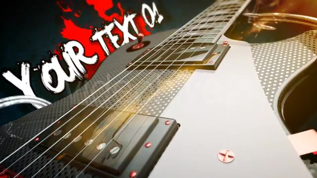 Rock Guitar Text Opener - Download Videohive 3735860