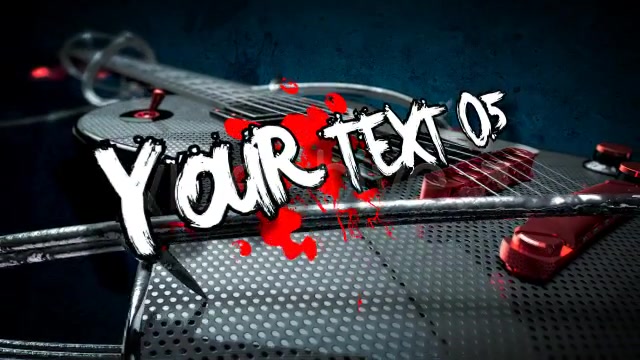 Rock Guitar Text Opener - Download Videohive 3735860