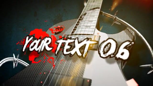 Rock Guitar Text Opener - Download Videohive 3735860