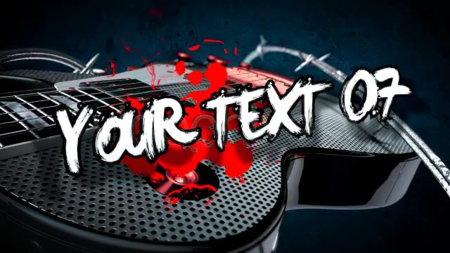 Rock Guitar Text Opener - Download Videohive 3735860