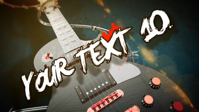 Rock Guitar Text Opener - Download Videohive 3735860