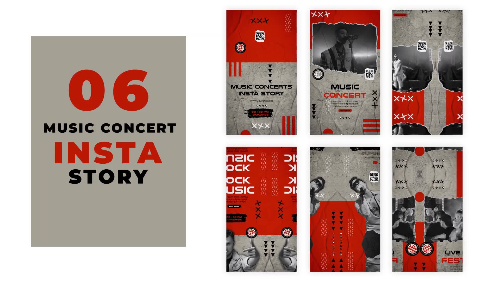 Rock Music Concert Night Instagram Story Pack Videohive 39141597 After Effects Image 2