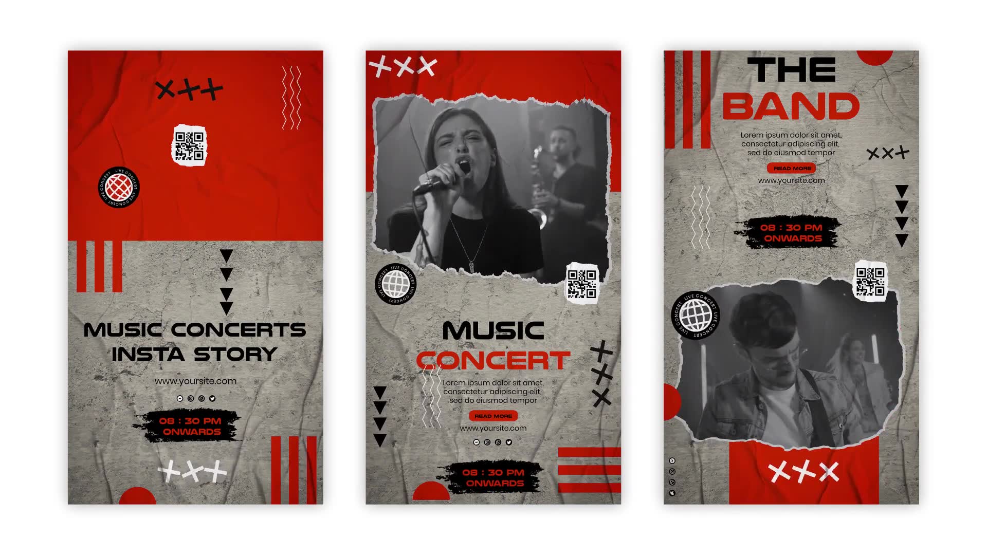 Rock Music Concert Night Instagram Story Pack Videohive 39141597 After Effects Image 6