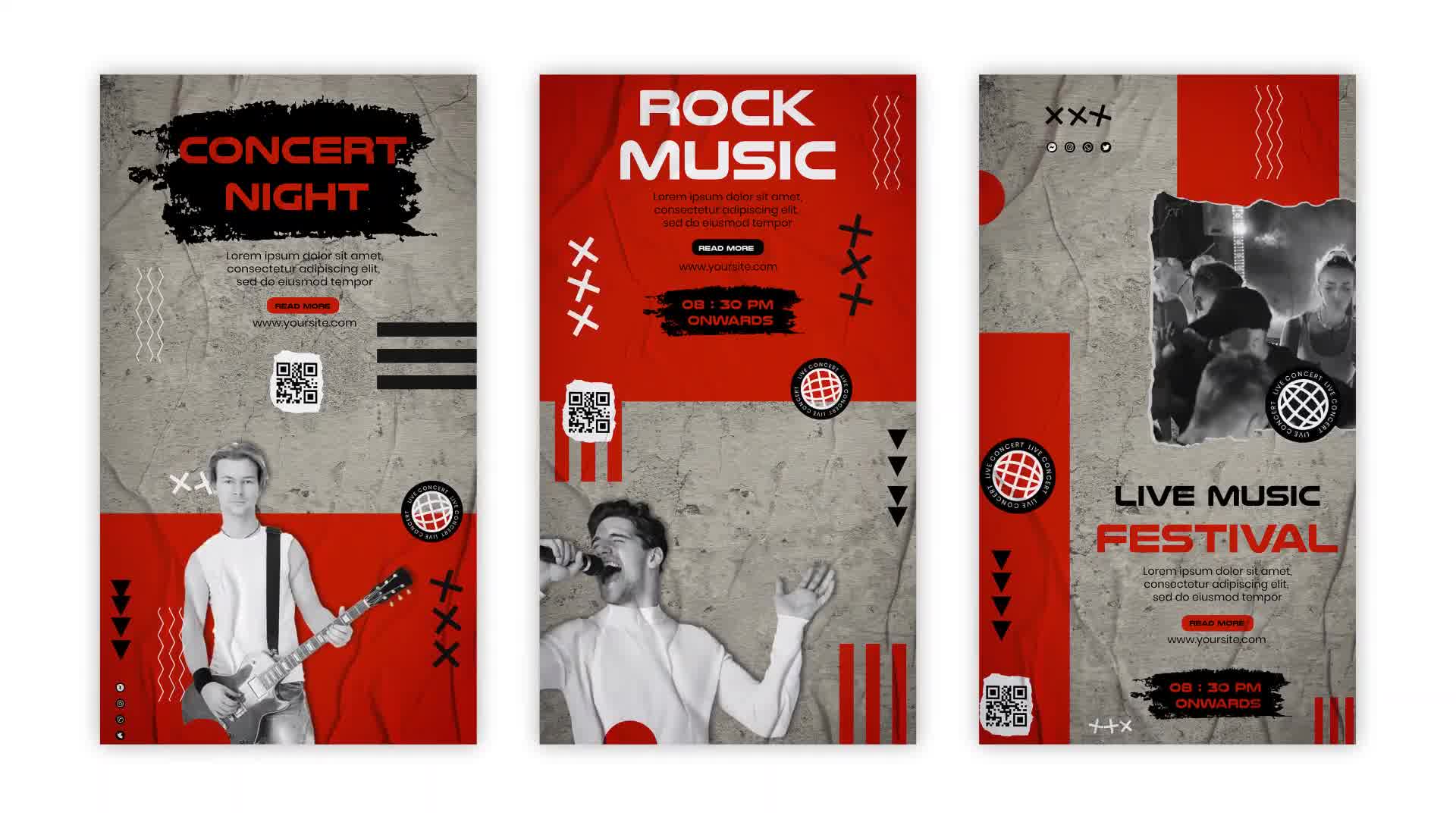Rock Music Concert Night Instagram Story Pack Videohive 39141597 After Effects Image 9