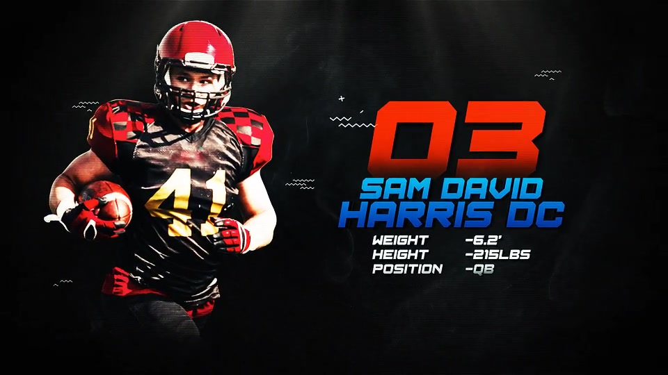 Rock Sport Team Intro // Sport Player Introducing // Player Profiles Videohive 35767966 After Effects Image 4