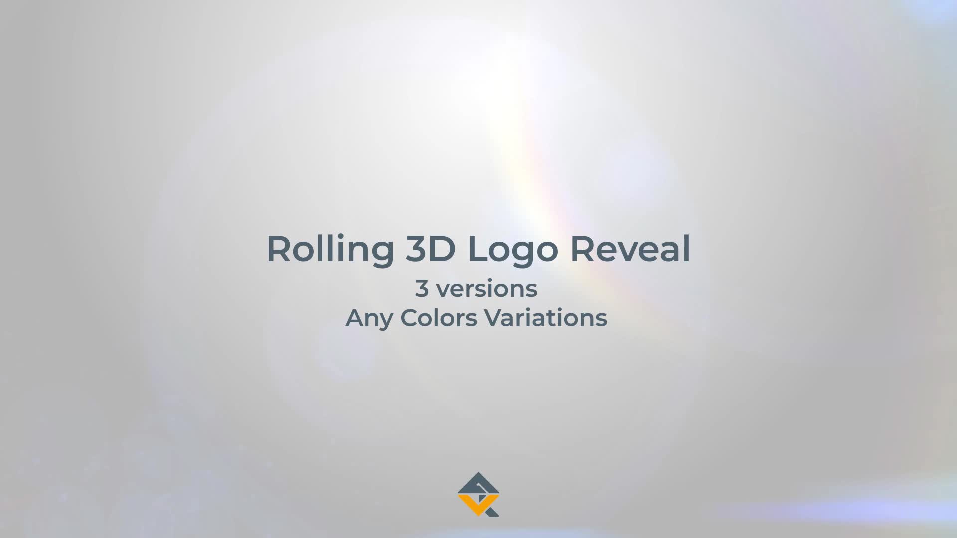 Rolling 3D Logo Reveal Videohive 23633515 After Effects Image 1